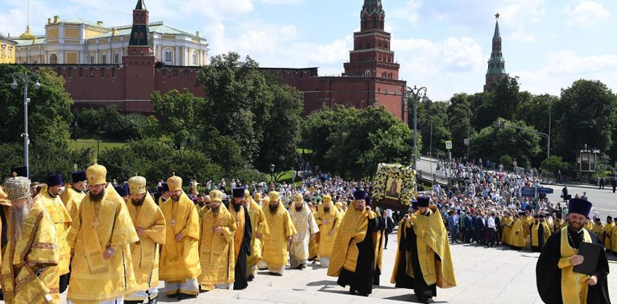 Праздничное богослужение в Московском Кремле