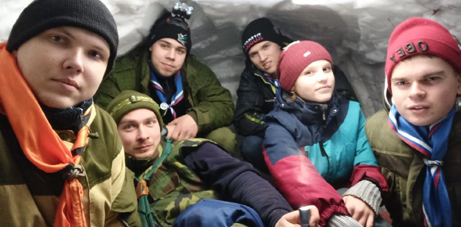 Ночевка в зимнем лесу