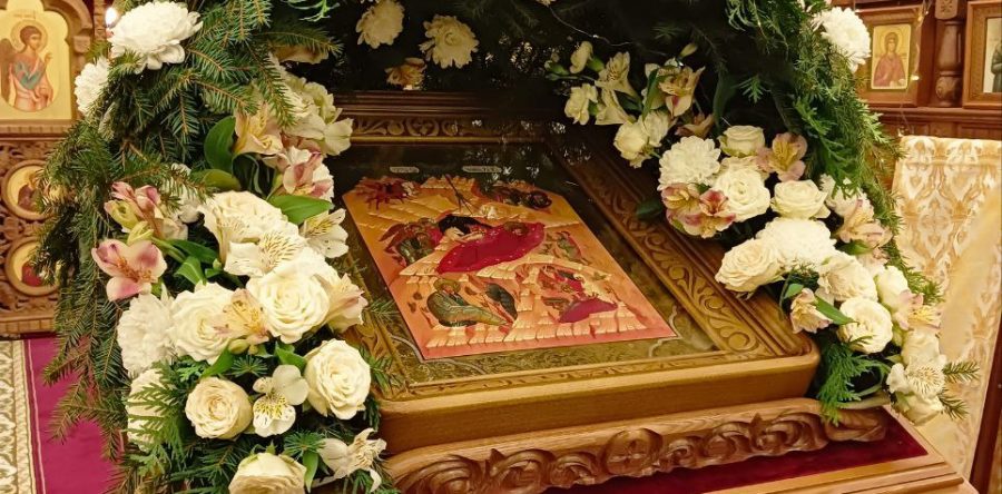 Рождественское богослужение на монастырском Скиту