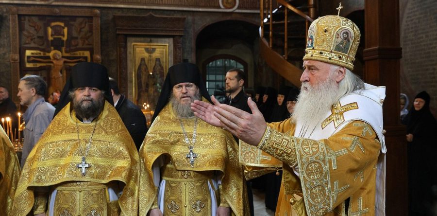 Литургия в храме Сретения Владимирской иконы Божией Матери