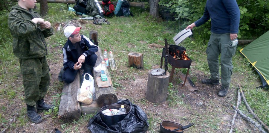 Тренировочный поход младшего отряда БПС