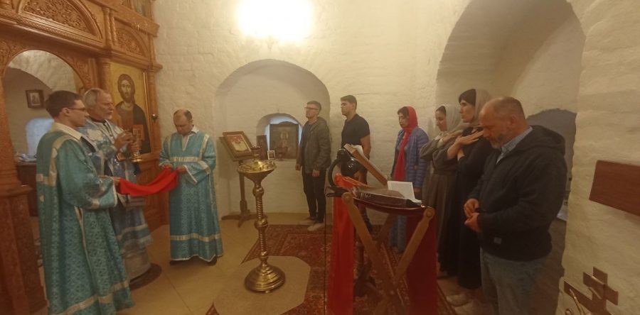 Литургия в часовне преподобного Максима Грека