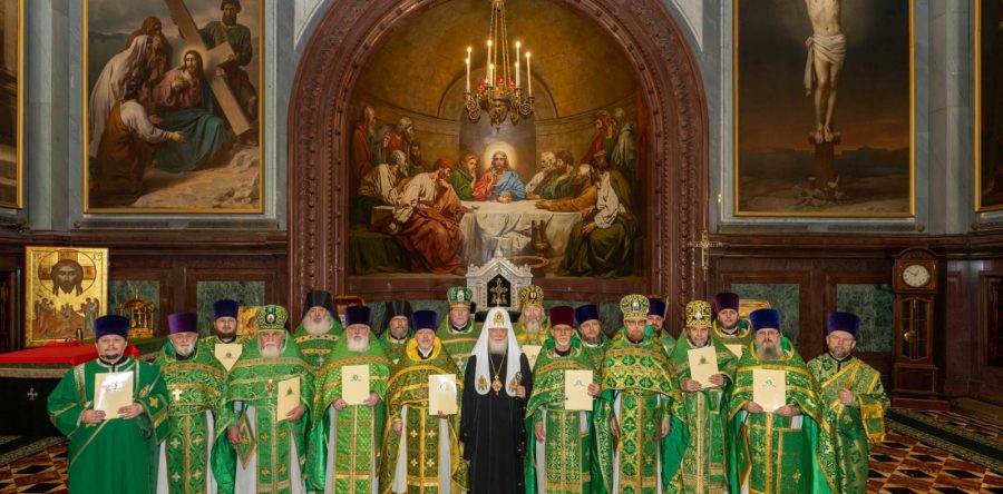 Награждение архимандрита Пафнутия