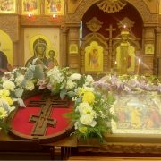 Воскресная Литургия на монастырском скиту